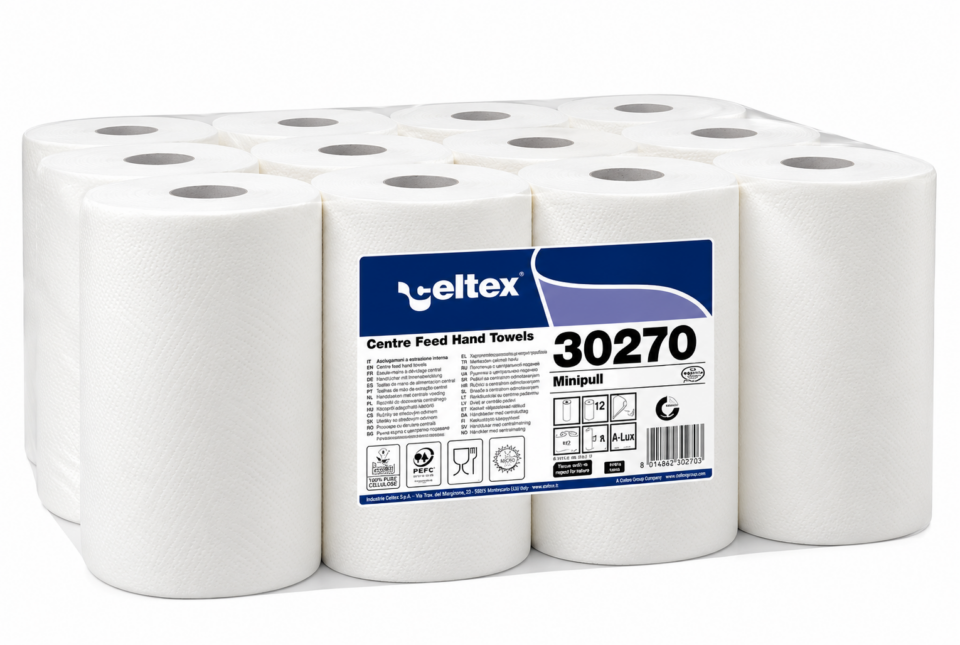 Celtex  Belső adagolású tekercses kéztörlő MINI-0270